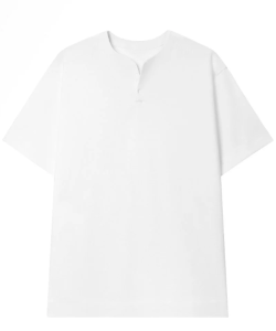 áo thun tay ngắn cổ tròn xẻ v