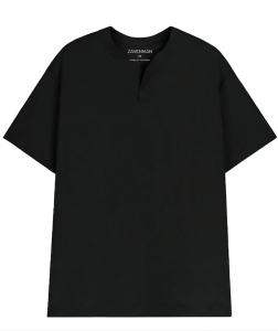 áo thun tay ngắn cổ tròn xẻ V